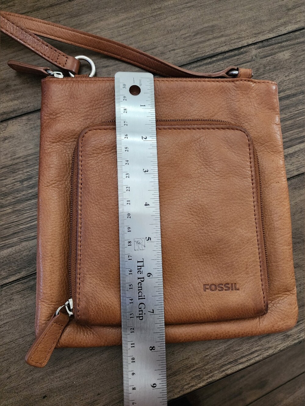 Fossil Women's Brown Leather Crossbody Bag - Picture 6 of 11